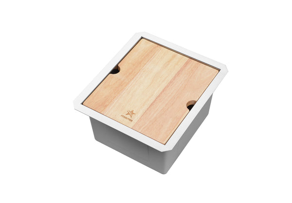 Workstation Ledge Undermount Single Bowl 304 Stainless Steel Kitchen Sink  (14 x 18)
