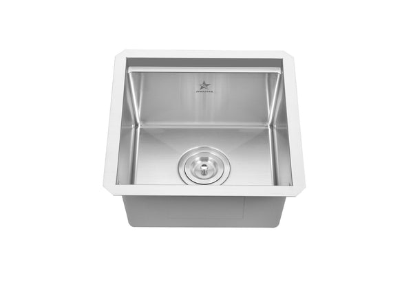 Workstation Ledge Undermount Single Bowl 304 Stainless Steel Kitchen Sink  (15 x 15)