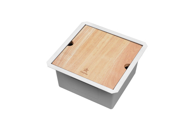 Workstation Ledge Undermount Single Bowl 304 Stainless Steel Kitchen Sink  (15 x 15)