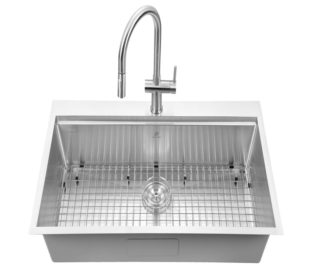 Topmount Workstation 21x20 Single Basin Sink