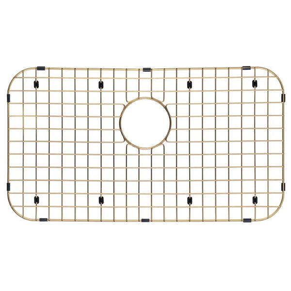 Starstar Sinks Protector Matte Gold 304 Stainless Steel Kitchen Bottom Protector Grid, Rack For The Sink