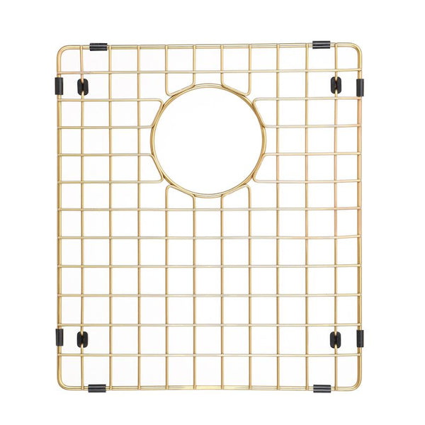 Starstar 50/50 Double Bowl Kitchen Sink Bottom Two Grids, Matte Gold 304 Stainless Steel