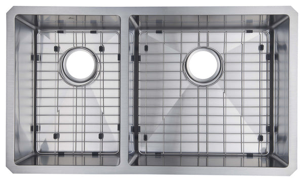 40/60 Double Bowl Undermount Stainless Steel Kitchen Sink 32.75"x 19"