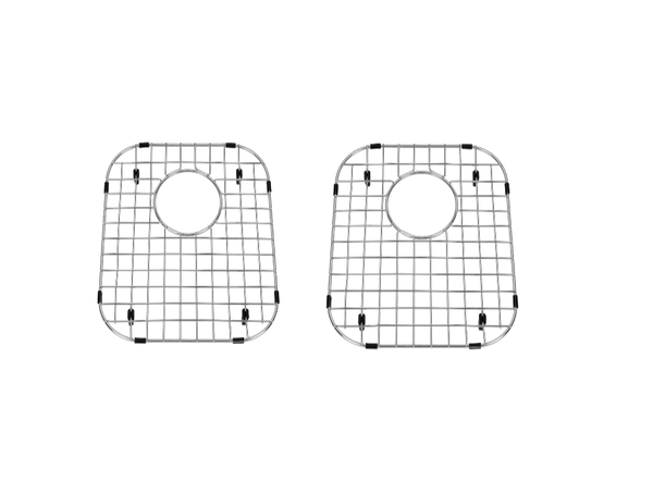 Starstar 50/50 Double Bowl Kitchen Sink Bottom Two Grids, Stainless Steel Kitchen Sink Protector