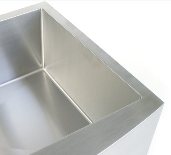 Handmade 33" Undermount Single Bowl Stainless Farmhouse Sink