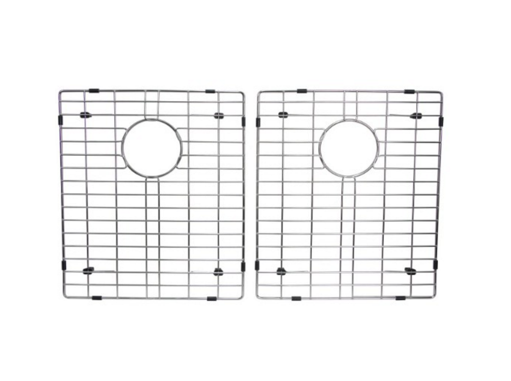 Starstar 50/50 Double Bowl Kitchen Sink Bottom Two Grids, Stainless Steel