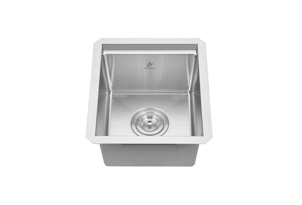 Workstation Ledge Undermount Single Bowl 304 Stainless Steel Kitchen Sink  (16 x 18)
