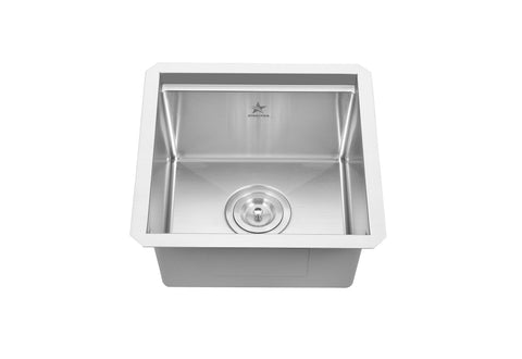 Workstation Ledge Undermount Single Bowl 304 Stainless Steel Kitchen Sink  (15 x 15)