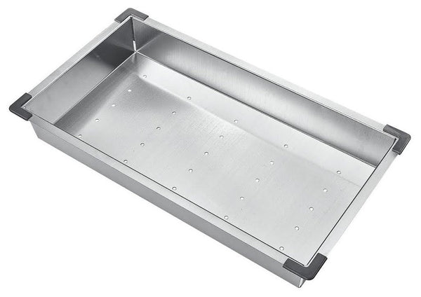 30" Top-Mount/Drop-In Stainless Single Bowl Kitchen Sink With Colander