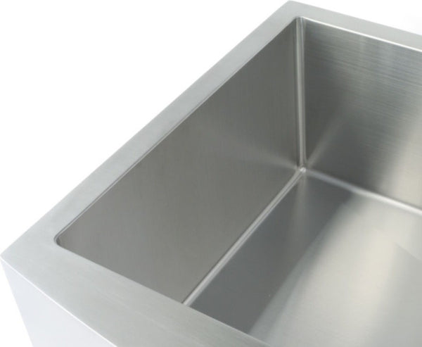 36" Stainless Steel Handmade Undermount Farmhouse Single Bowl Sink